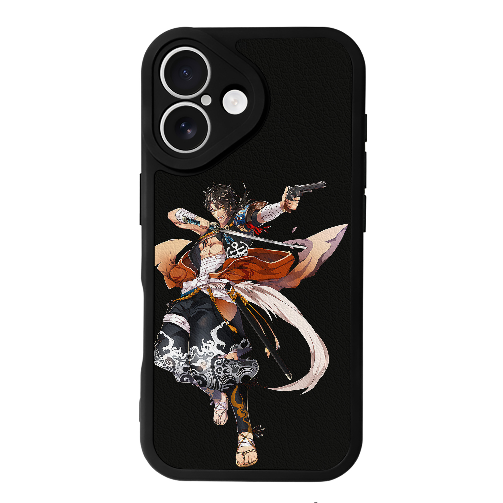 （画像用） 刀剣乱舞 Touken Ranbu 【iPhone 16シリーズ対応】シリコンスマホケース（レザー調） 材質：シリコン